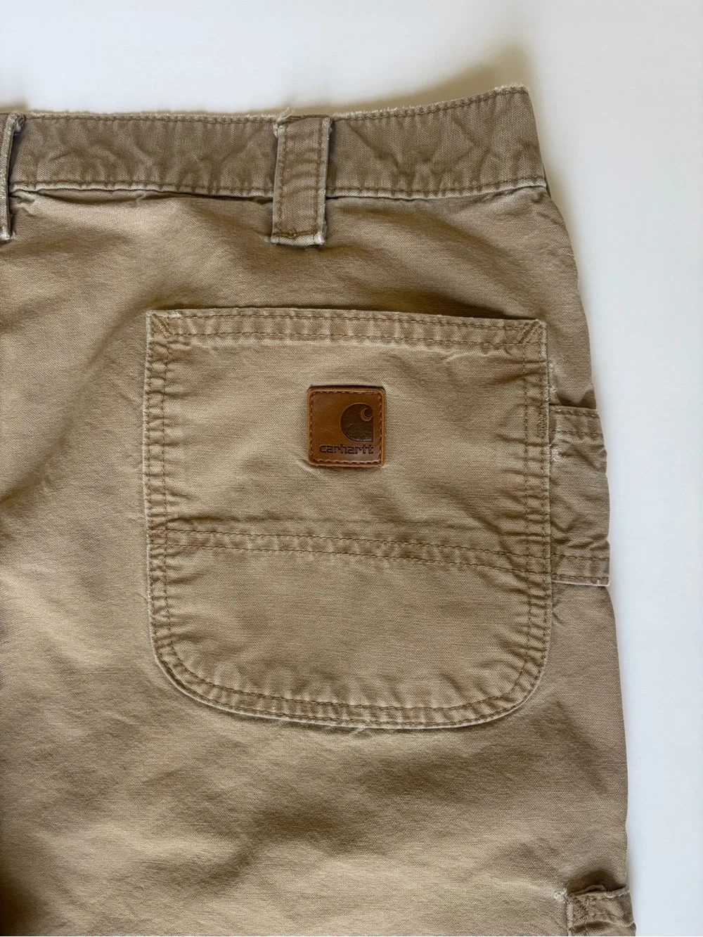 Carhartt B151 DKH Dungaree Fit Carpenter Pants Desert Khaki 38x32 100% Cotton
